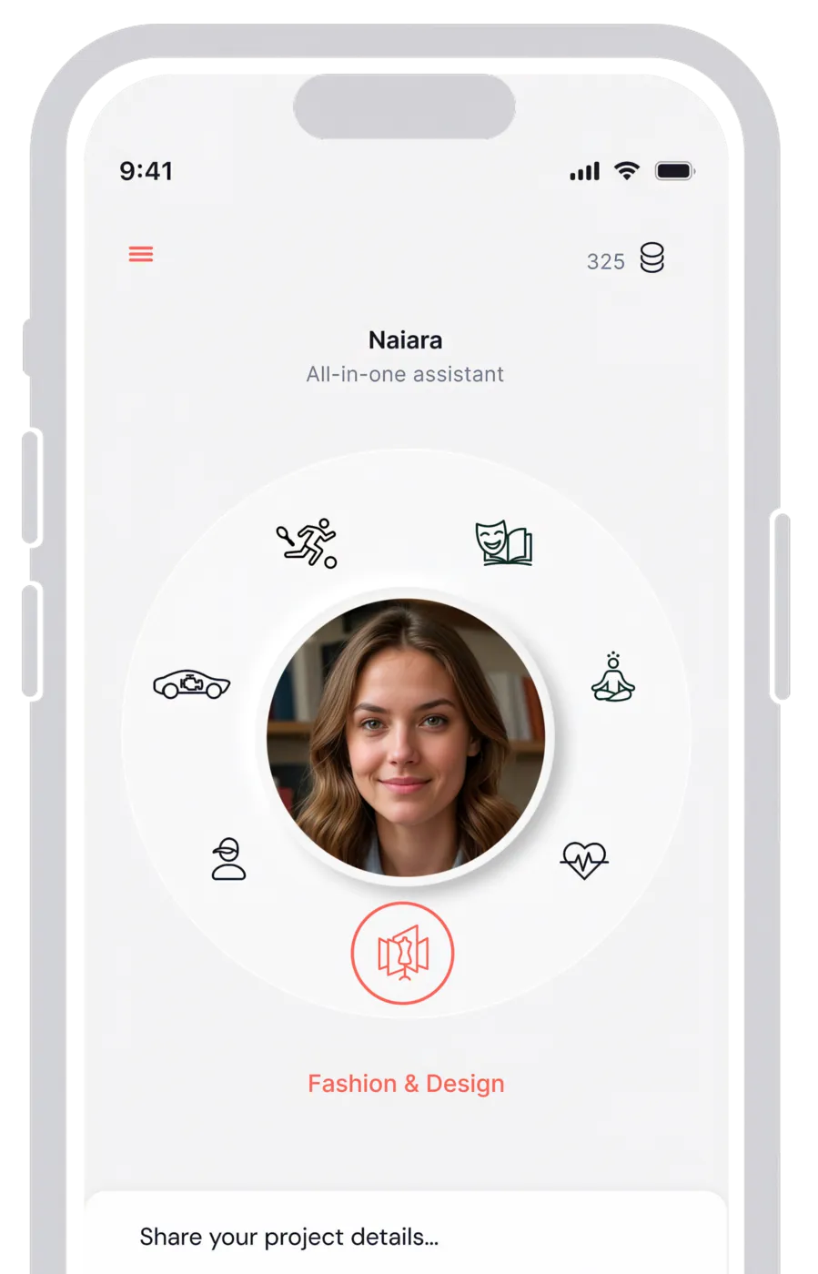 Captura de la app Naiara